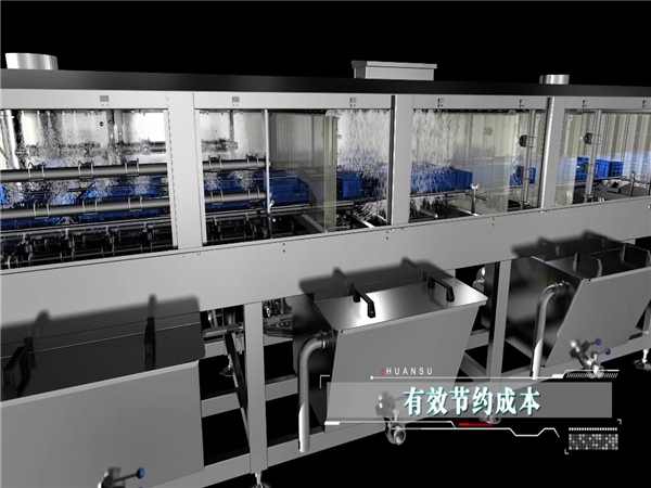 周轉(zhuǎn)箱清洗機(jī)，塑料盤清洗機(jī)，高壓噴淋洗筐機(jī)